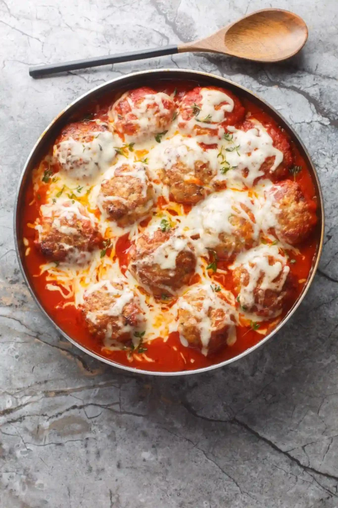 Cheesy Stuffed Meatballs