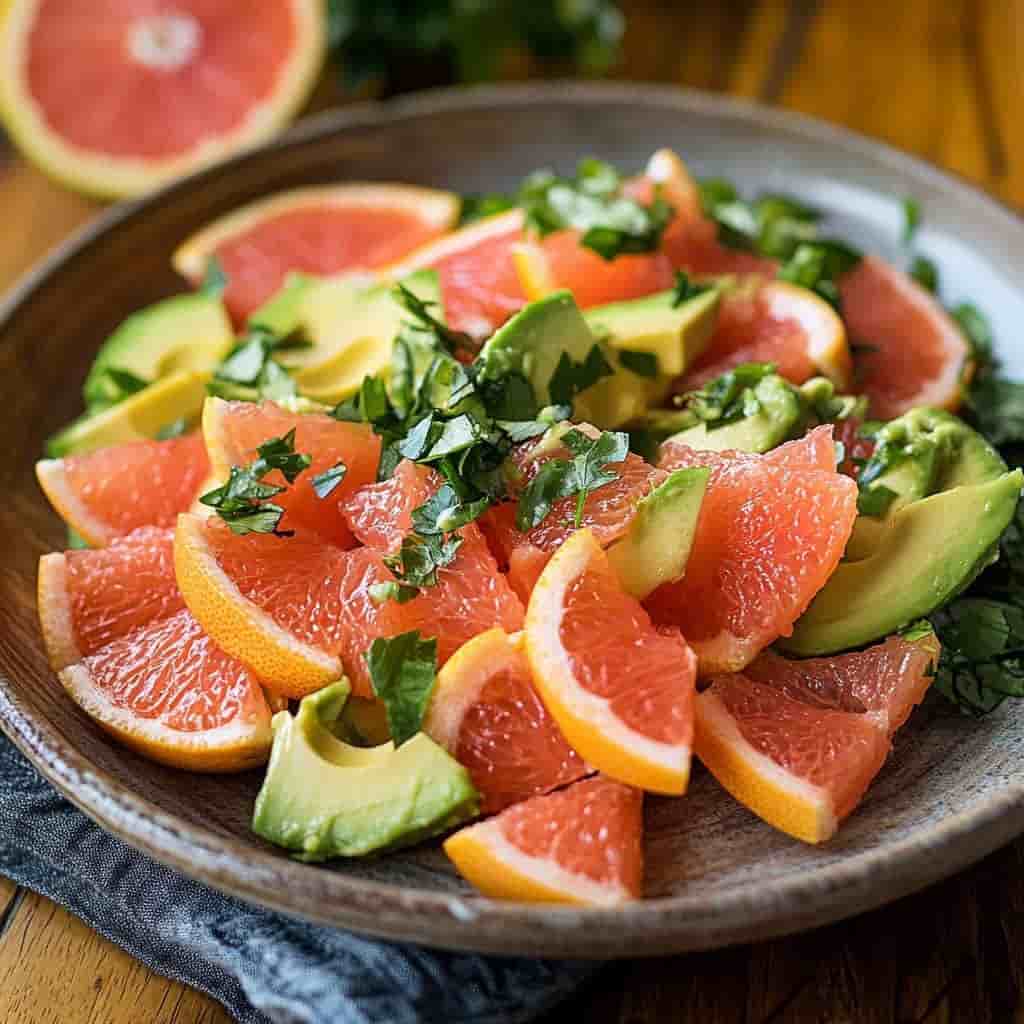 Grapefruit Avocado Salad
