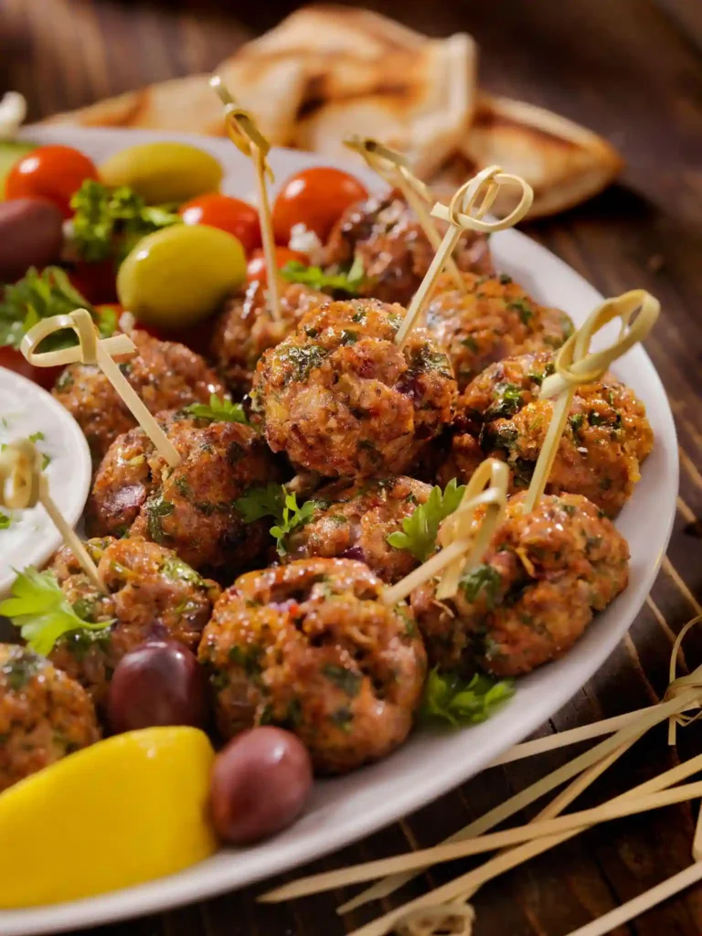 Greek Lamb Meatballs.