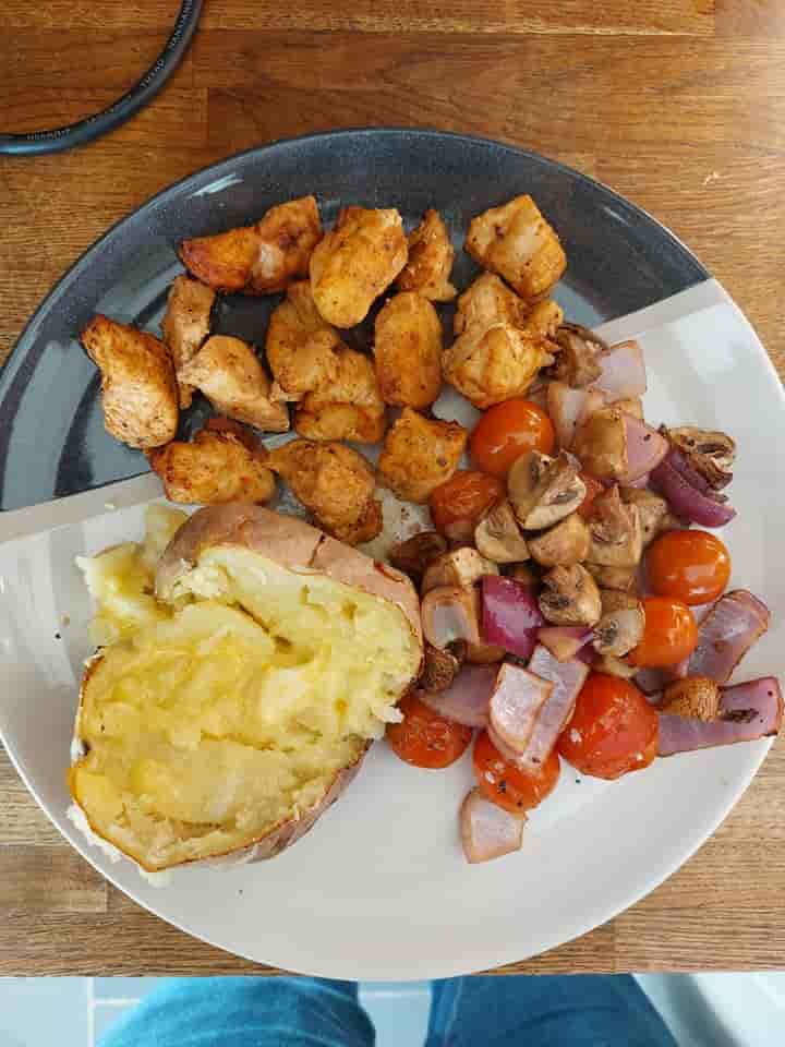 Mediterranean Veggie Jacket Potato