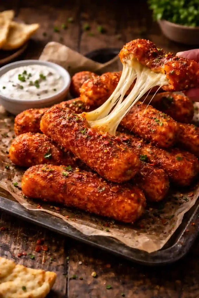 Nashville Hot Mozzarella Sticks