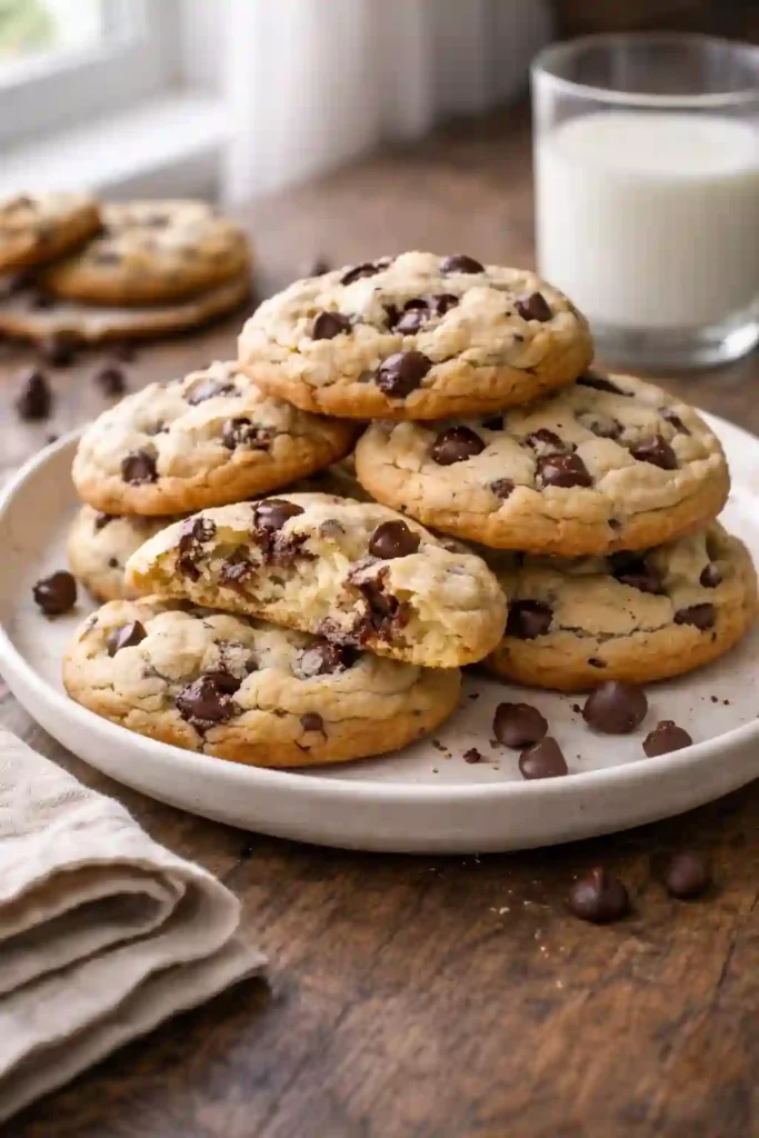 Soft Cottage Cheese Chocolate Chip Cookies