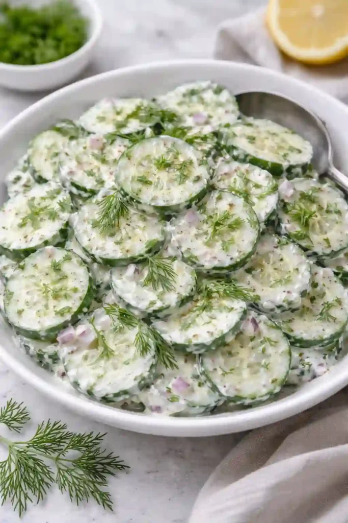 Creamy Yogurt Dill Cucumber Salad