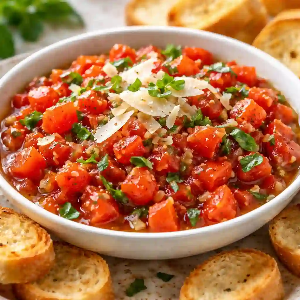 Tomato Basil Bruschetta Dip