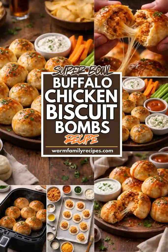 buffalo chicken biscuit bombs