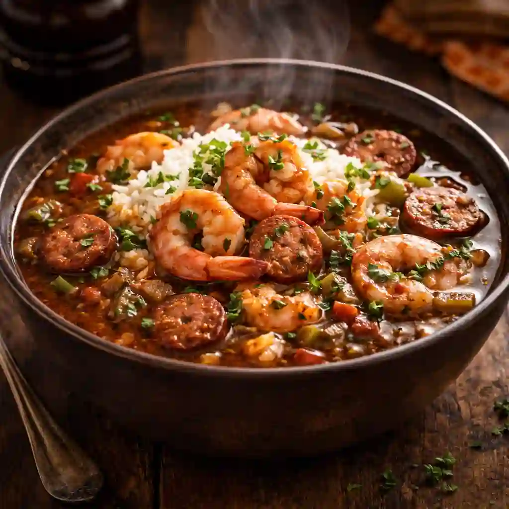 Shrimp and Andouille Gumbo