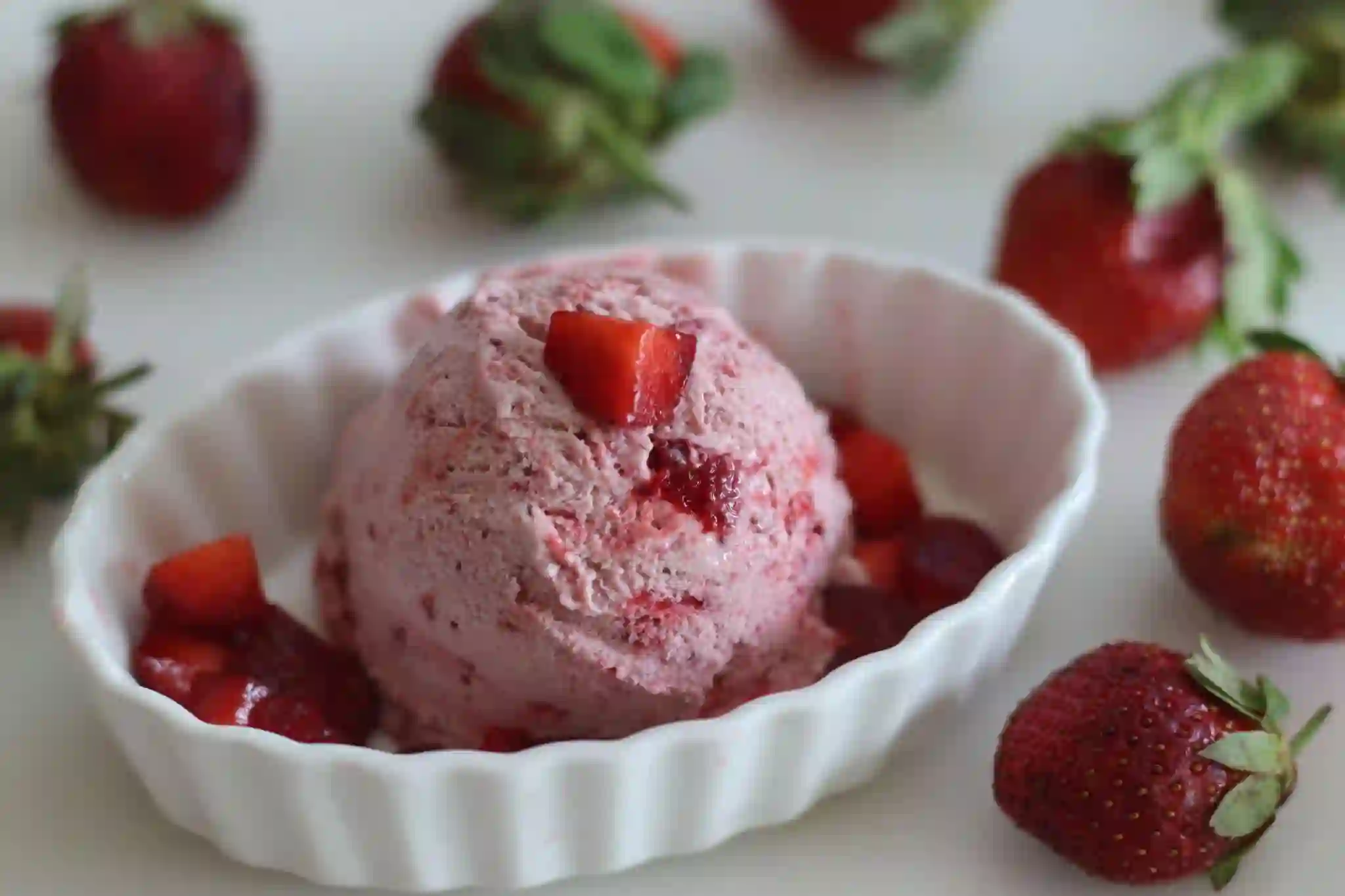 Strawberry Swirl Ice Cream