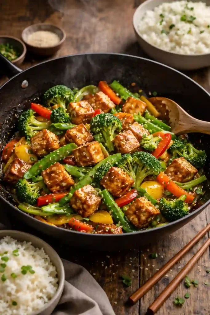 Vegan Stir-Fry Vegetables and Tofu