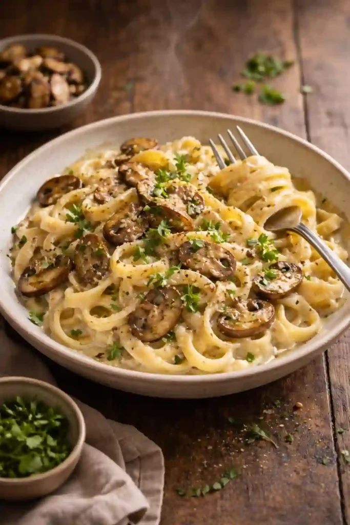Creamy Vegan Mushroom Pasta