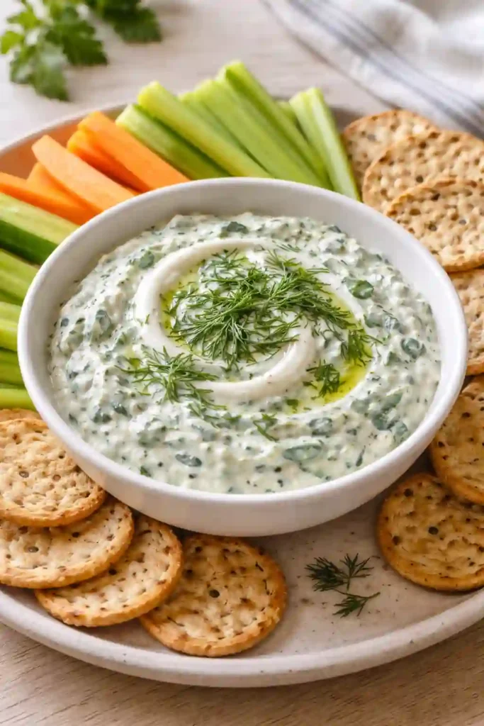 Lighter Spinach Dip