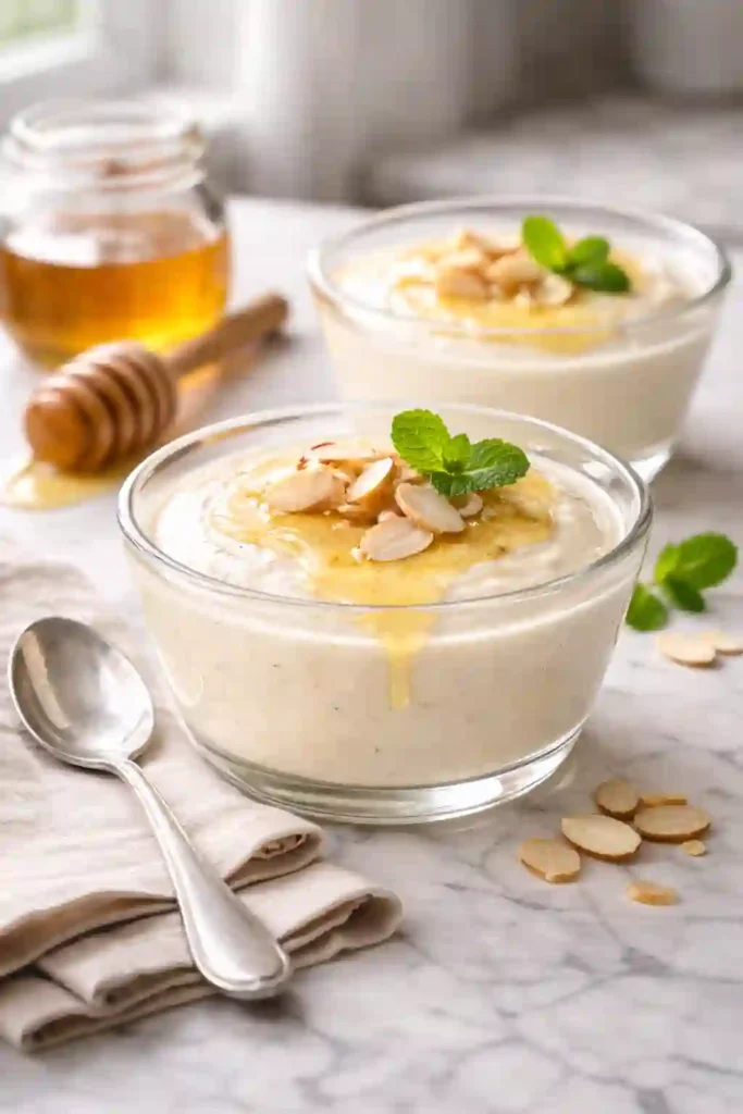 Vanilla Honey Cottage Cheese Pudding
