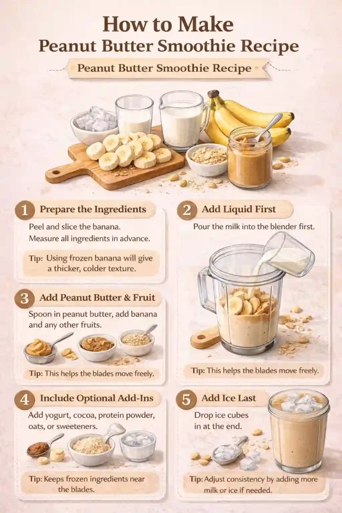 How to Make Peanut Butter Smoothie Recipe