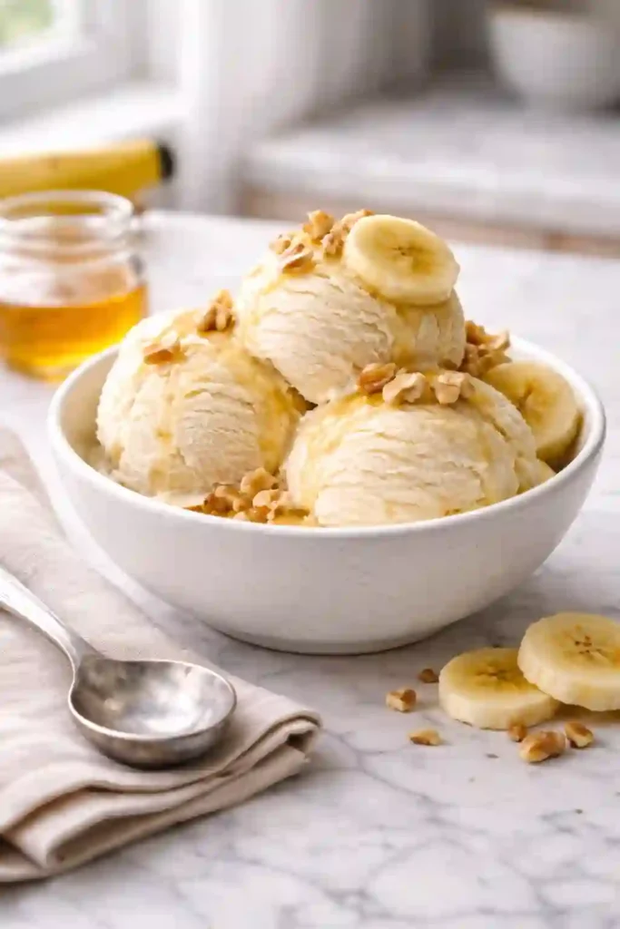 Frozen Cottage Cheese Banana Ice Cream