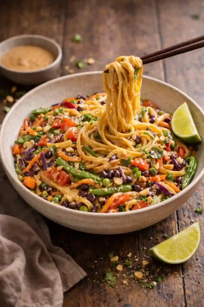 Peanut Noodles with Vegetables