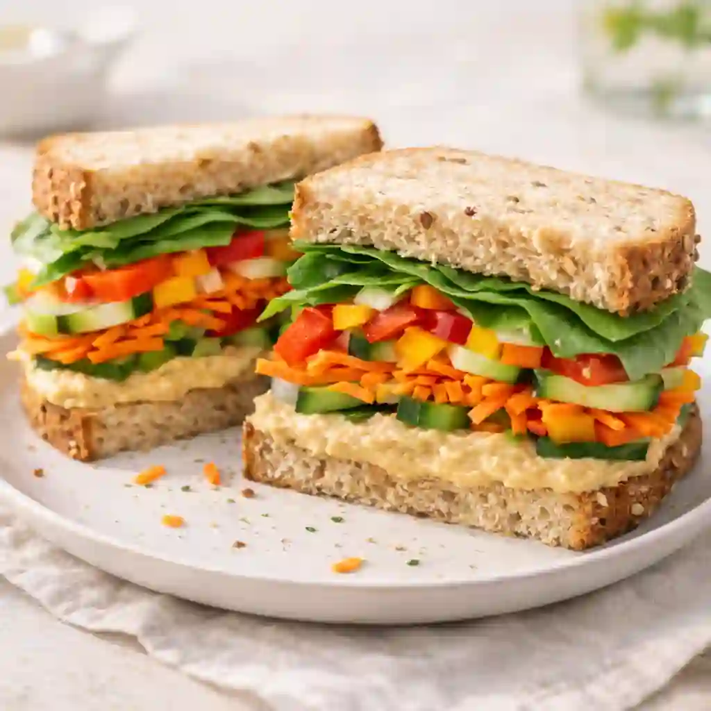Veggie Hummus Sandwich