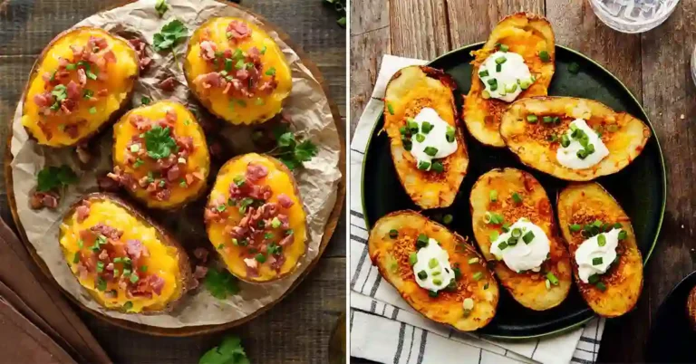 Crispy Cheesy Sweet Potato Skins Recipe – Party Food