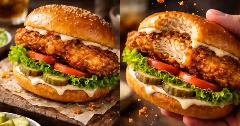 Crispy Chicken Sandwich Recipe viral