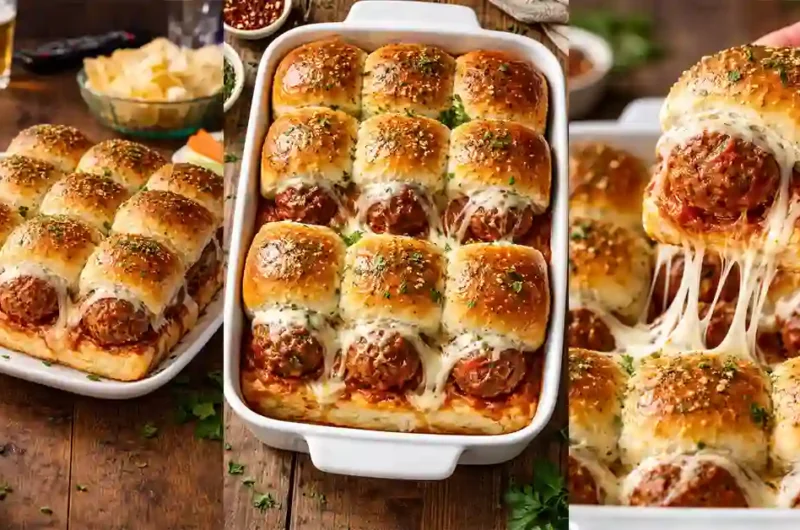Homemade Meatball Sliders using Hawaiian Rolls Recipe