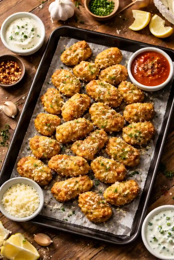 baked boneless garlic parmesan wings recipe