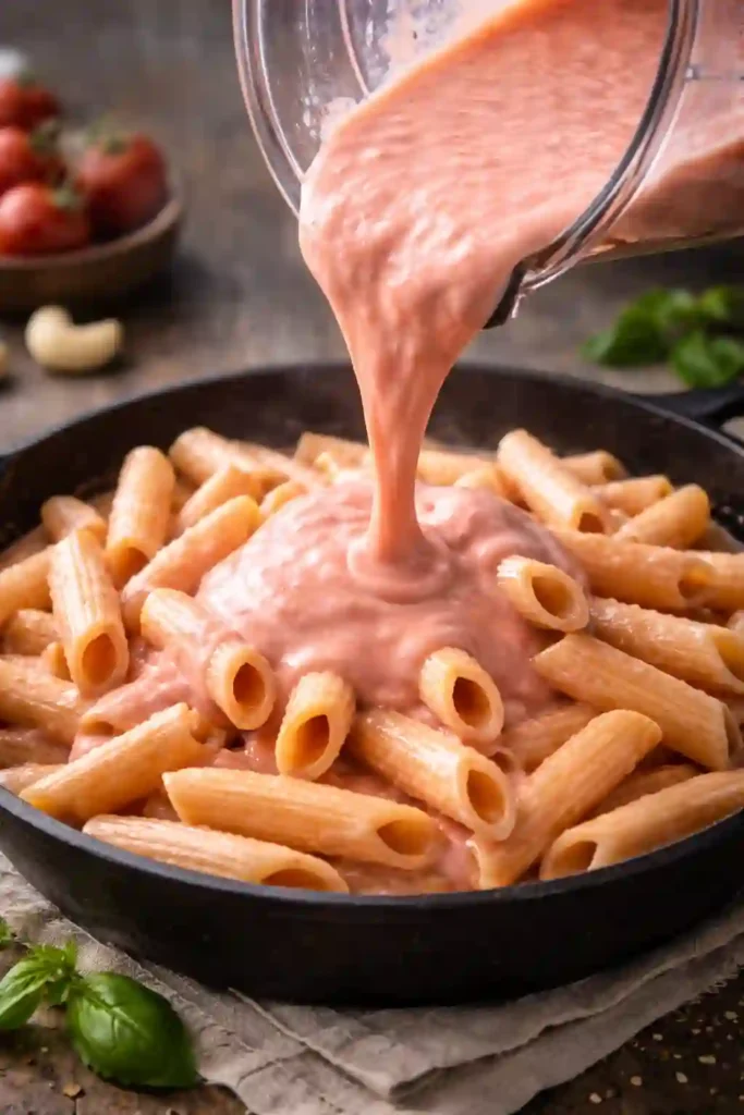creamy vegan penne pasta