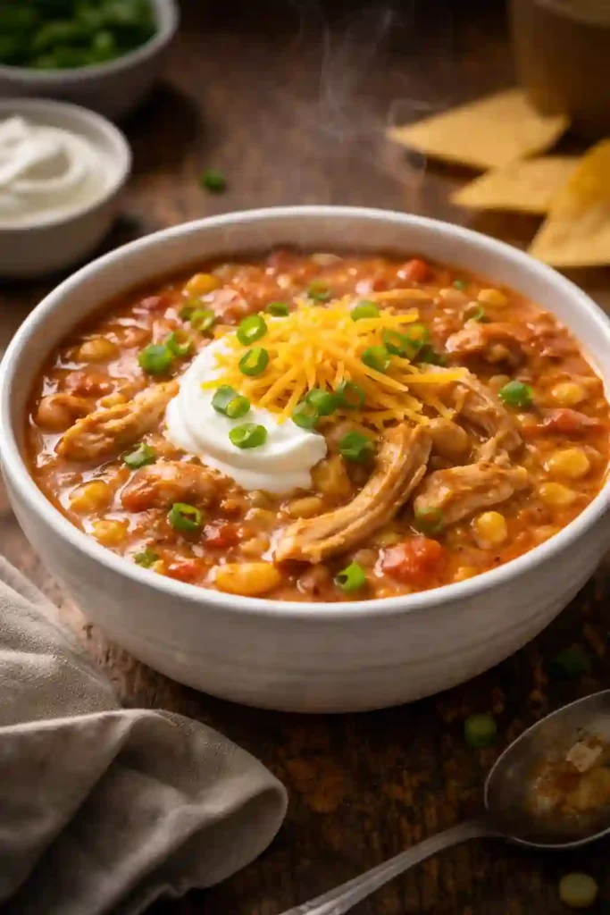 crockpot buffalo chicken chili recipe