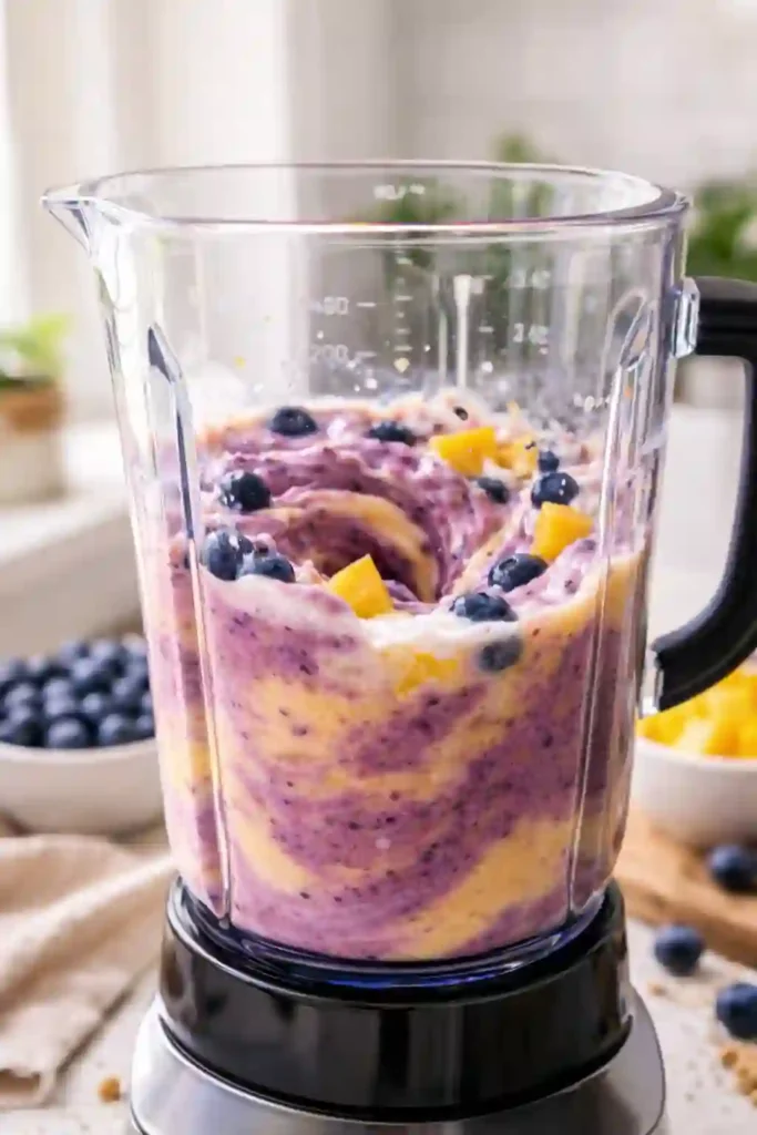 different blueberry smoothies