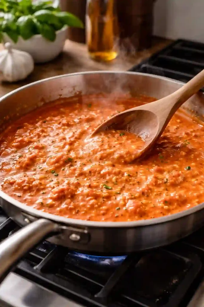 easy and creamy tomato garlic pasta recipe