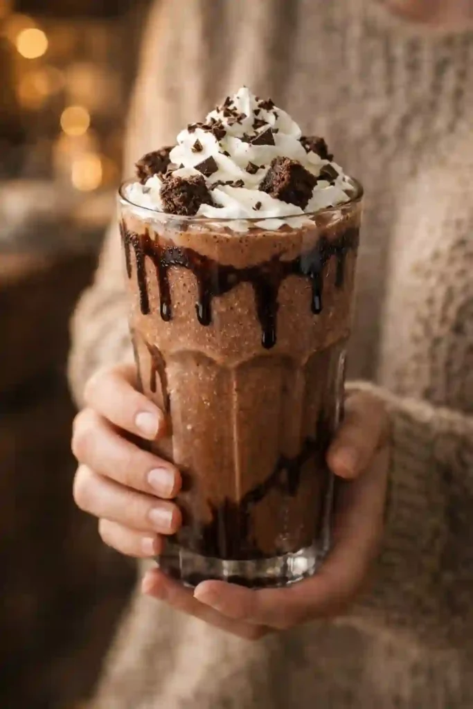 how to make brownie batter shake
