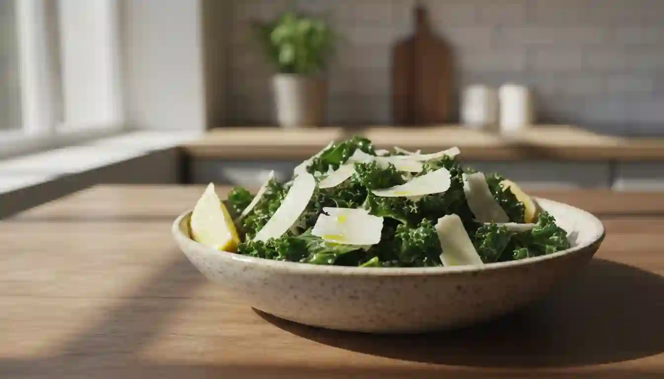 lemon parmesan kale salad recipe