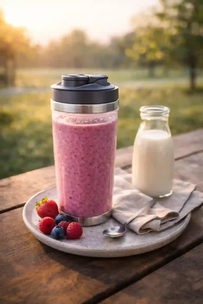 mixed berry protein smoothie calories