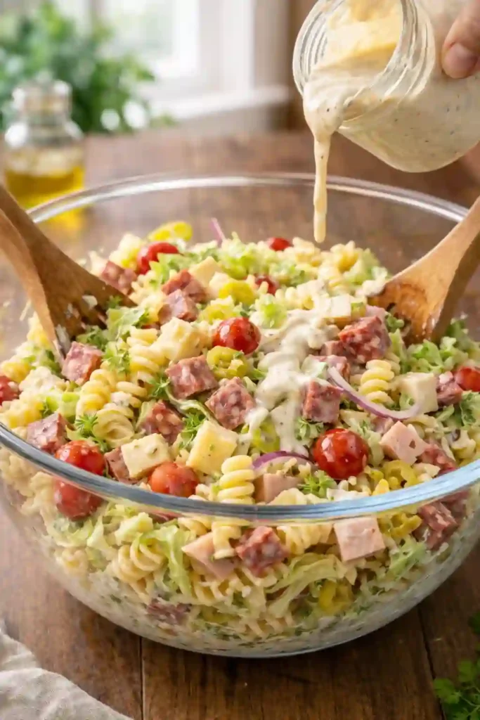 modern nonna italian grinder pasta salad
