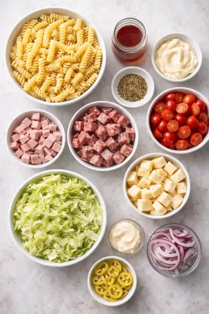 one balanced life italian grinder pasta salad