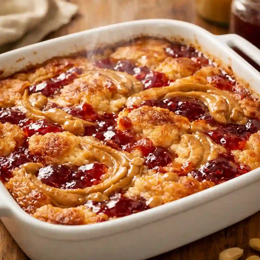 peanut butter and jelly cobbler recipe