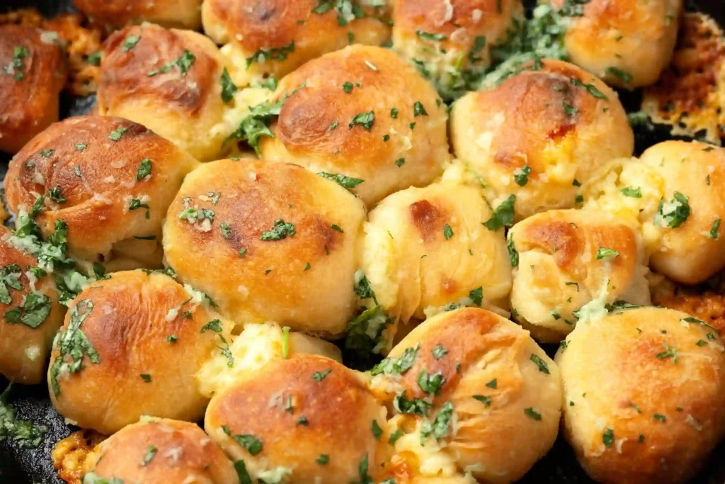 roasted garlic butter pizza sliders