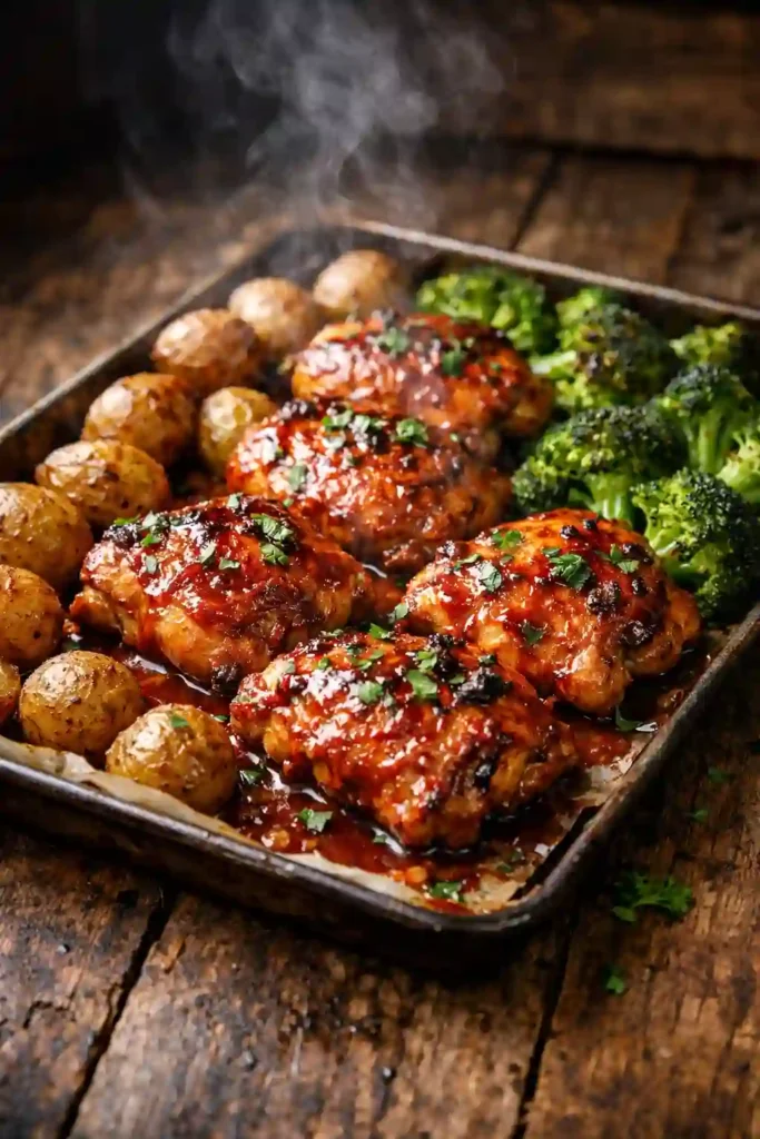 sheet pan honey buffalo chicken