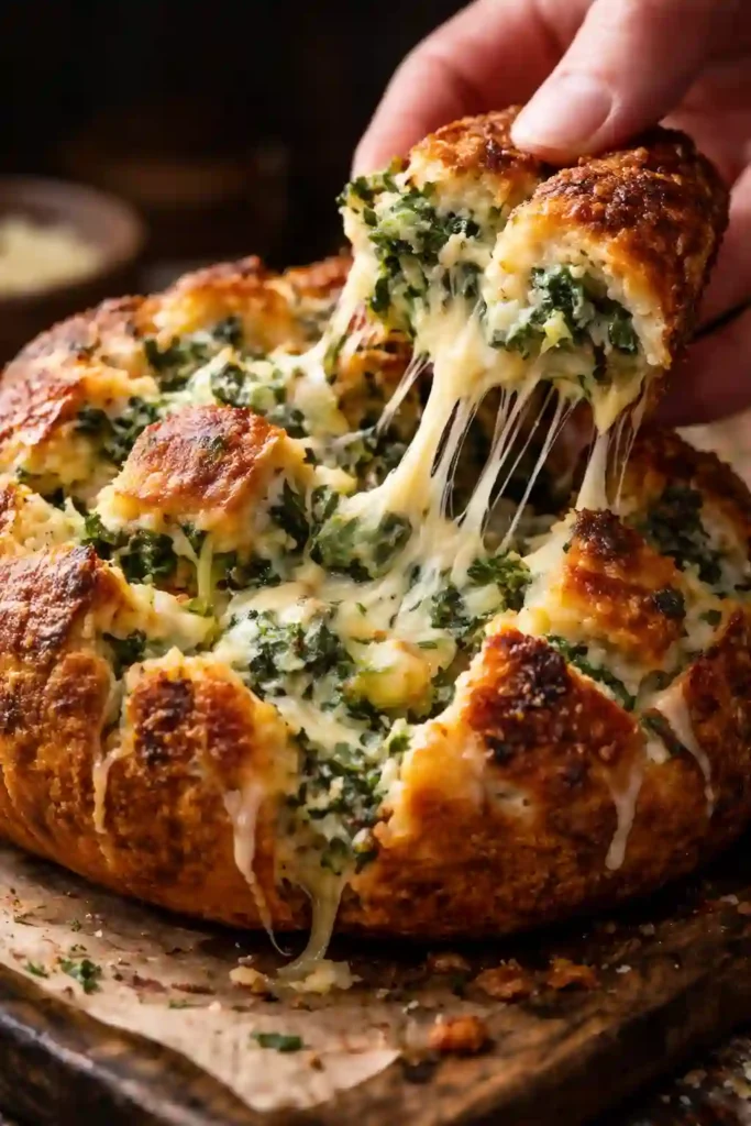 spinach artichoke pull apart bread recipe