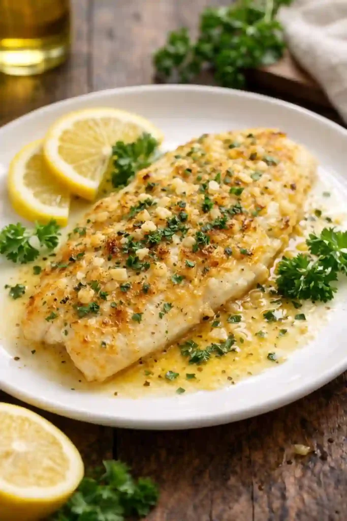 Garlic Parmesan Orange Roughy