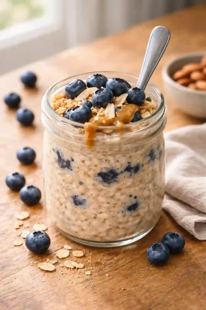 Blueberry Almond Overnight Oats