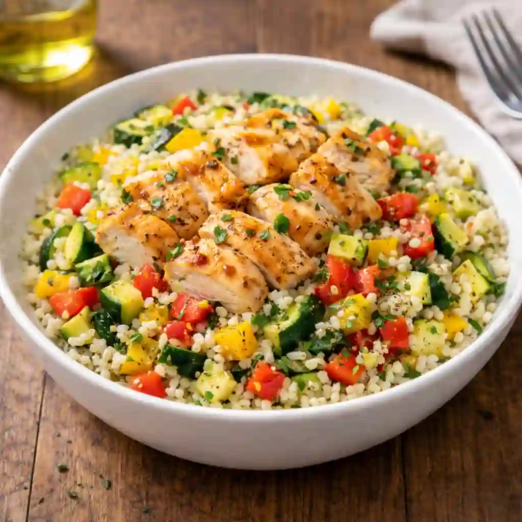 Chicken and Cauliflower Rice Bowl