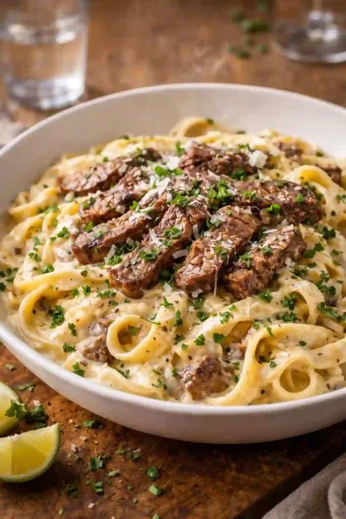 Creamy Steak Pasta