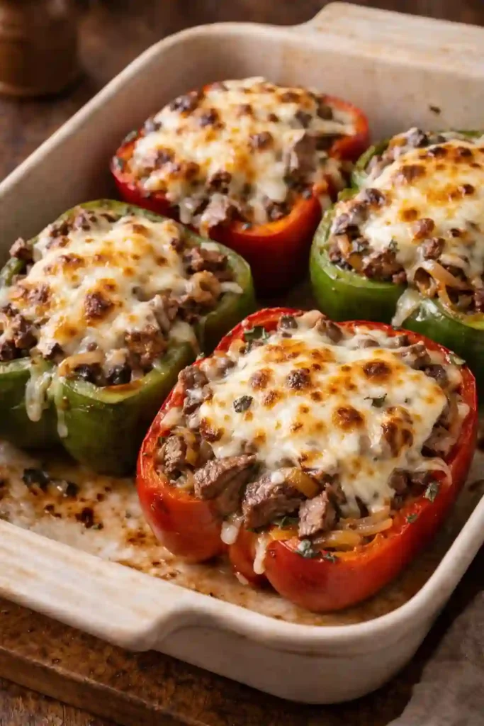 Philly Style Steak Stuffed Peppers