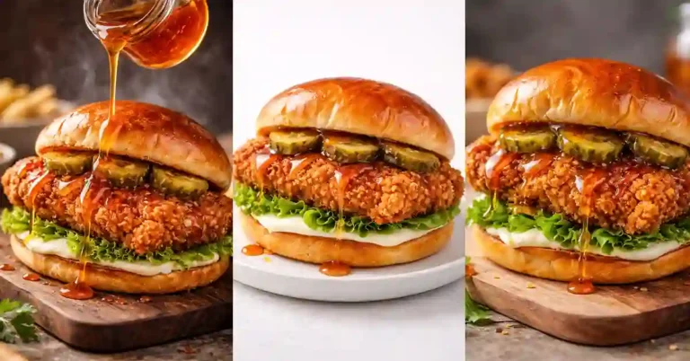 Viral Crispy Hot Honey Chicken Sandwich