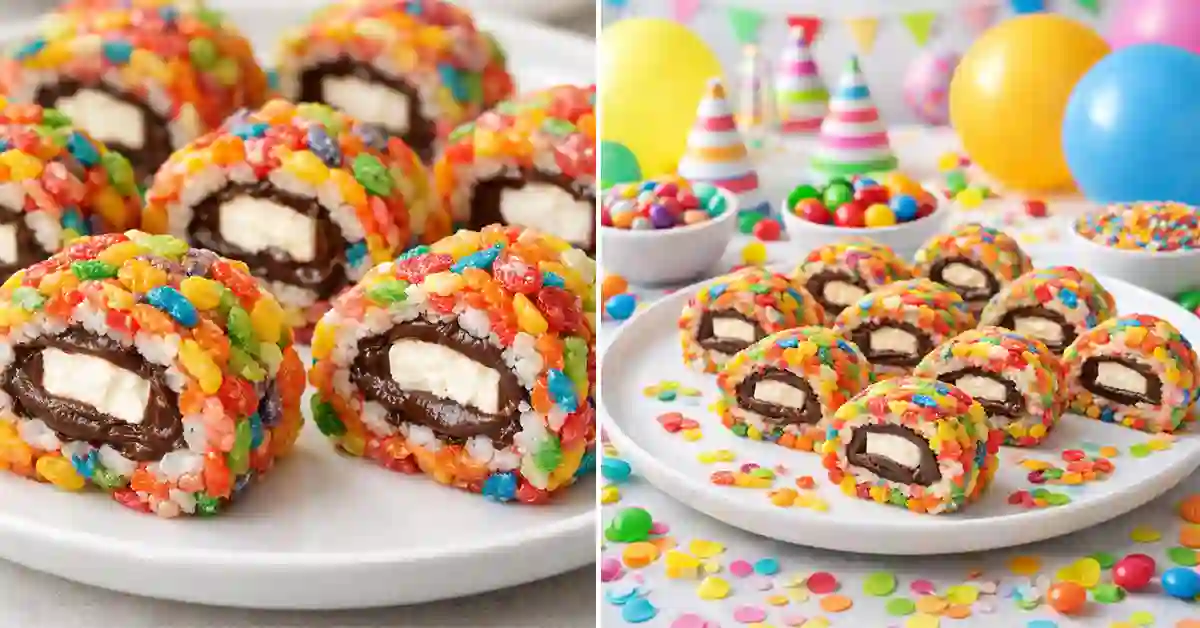 Viral Dreamy Fruity Pebbles Sushi recipe