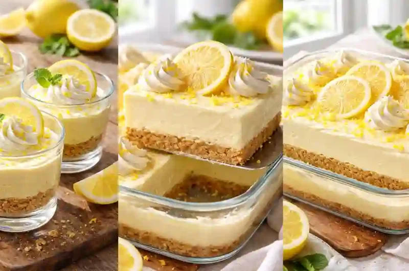 No-Bake Lemon Dessert recipe Creamy Sweet Lemon Delight