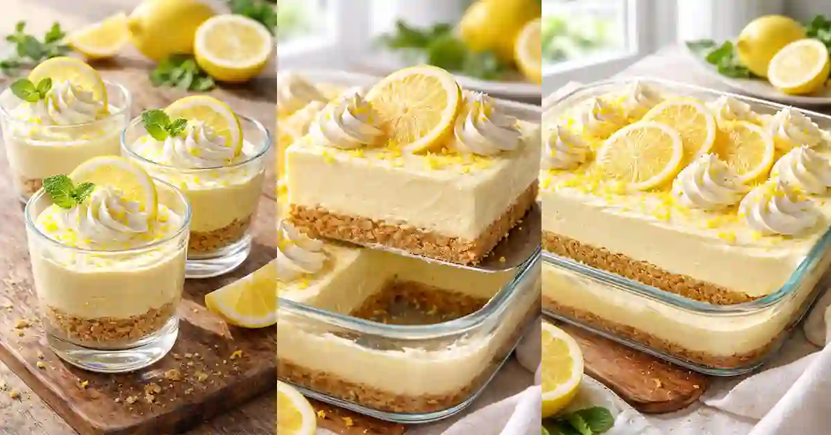 Viral No-Bake Lemon Dessert recipe