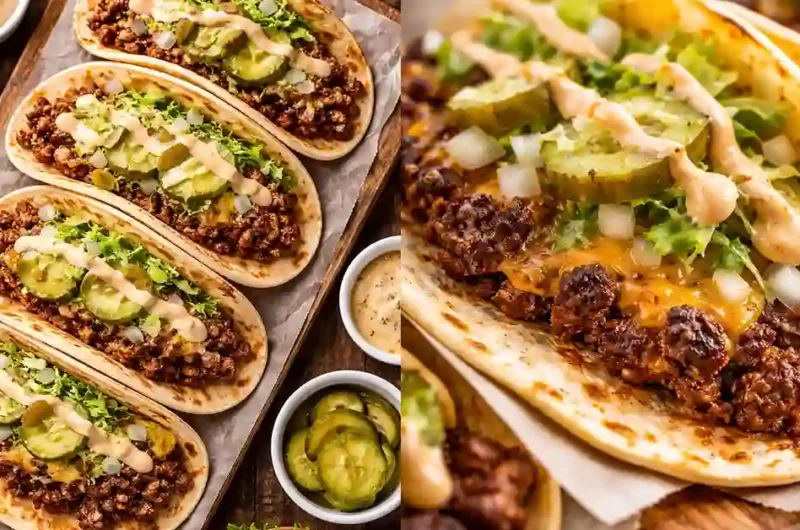 Smash Burger Tacos Recipe Perfect Juicy Street Style