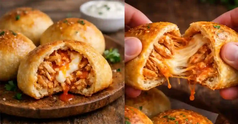 Spicy Buffalo Chicken Bombs Pockets Recipe Easy Tasty Meal