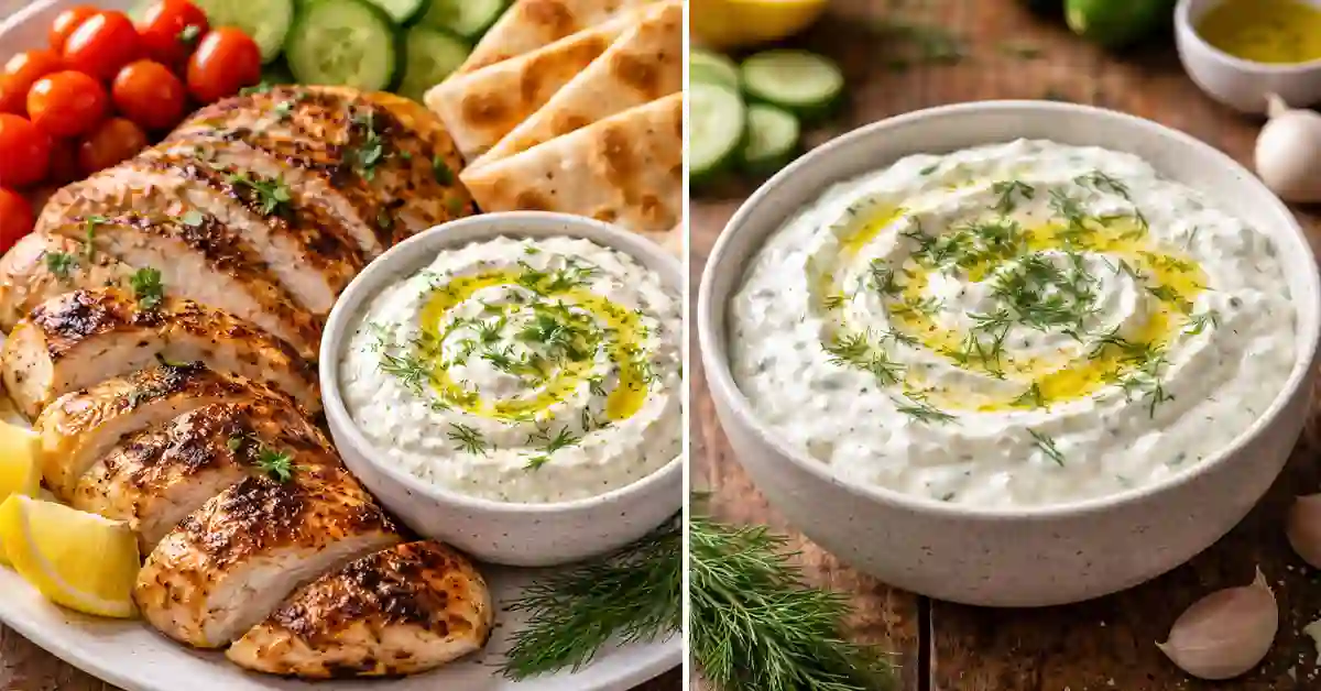 Viral greek garlic sauce recipe