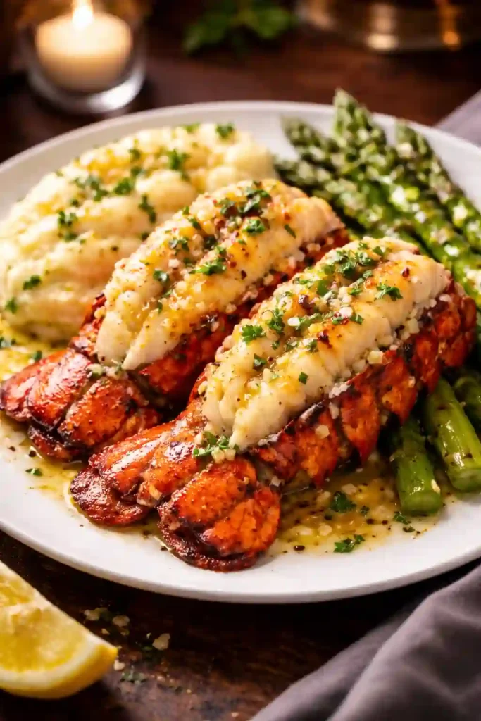 creamy garlic butter lobster tail recipe