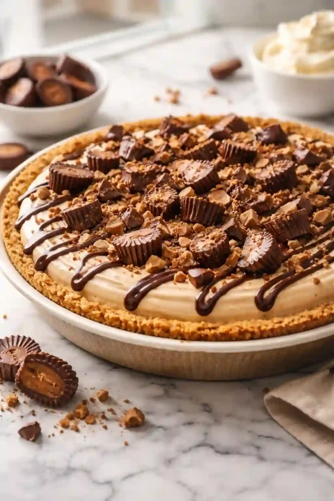 no bake peanut butter cup pie recipe